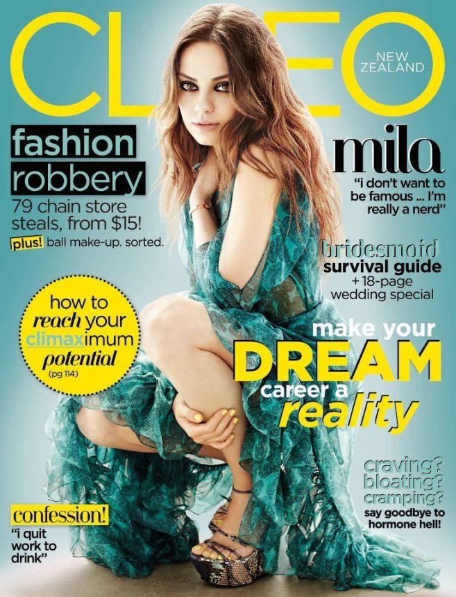 CLEO NEW ZEALAND magazine side cover  July 2012