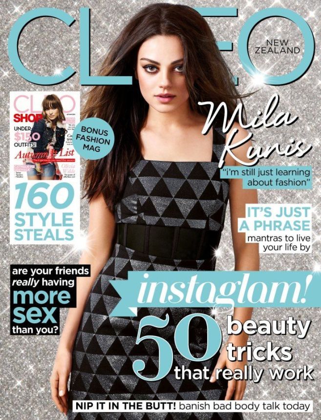 CLEO NEW ZEALAND magazine side cover  March 2013