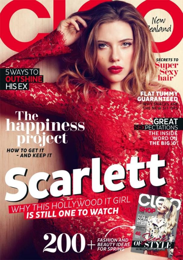 CLEO NEW ZEALAND magazine side cover  August 2014