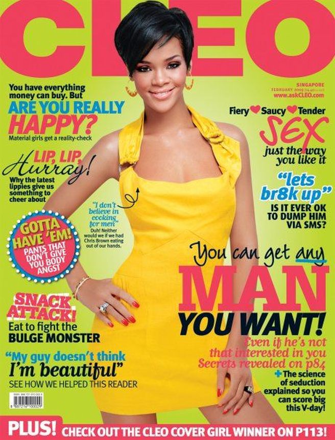 CLEO SINGAPORE magazine side cover  February 2009