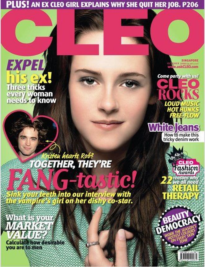 CLEO SINGAPORE magazine side cover  October 2009