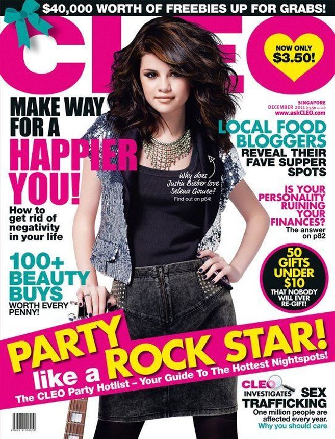 CLEO SINGAPORE magazine side cover  December 2011