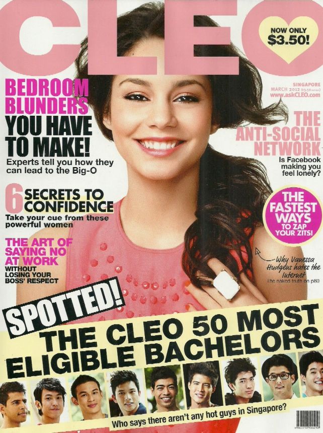 CLEO SINGAPORE magazine side cover  March 2012