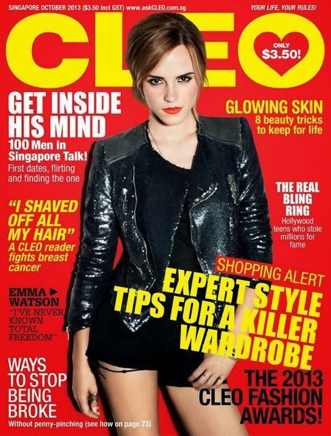 CLEO SINGAPORE magazine side cover  October 2013