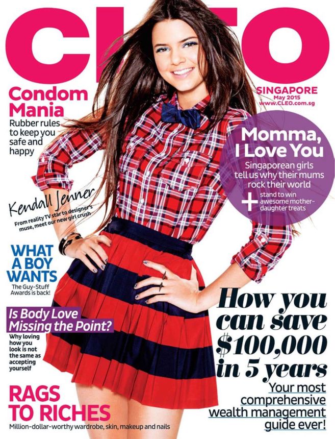 CLEO SINGAPORE magazine side cover  May 2015