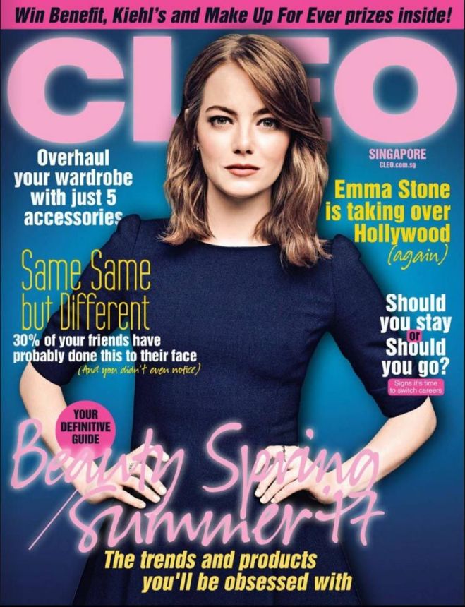 CLEO SINGAPORE magazine side cover  March 2017