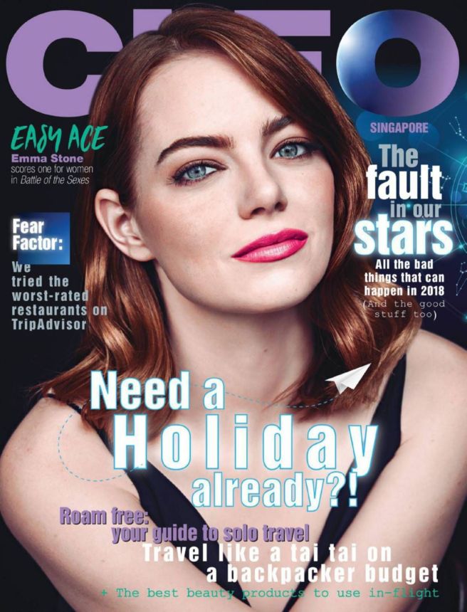 CLEO SINGAPORE magazine side cover  January 2018