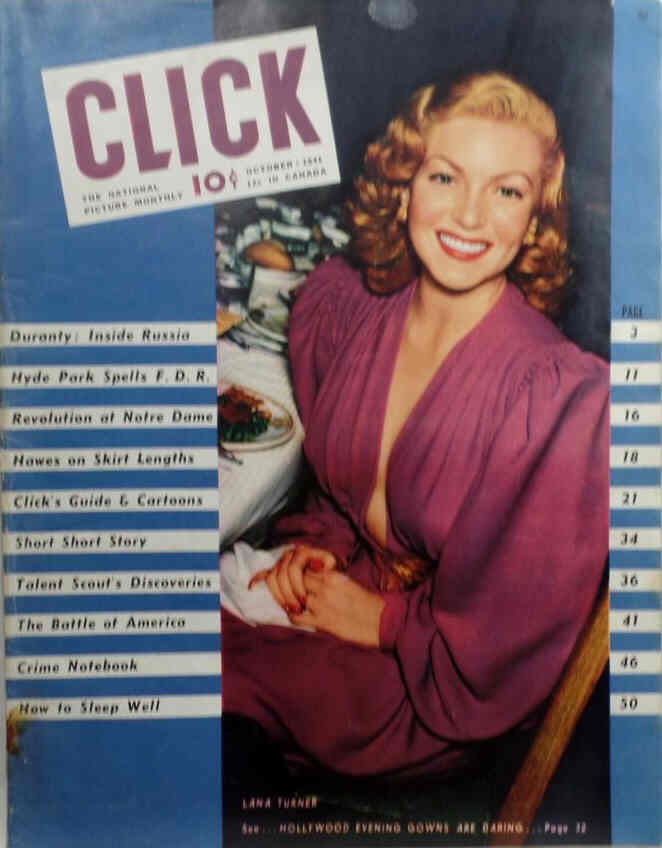 CLICK (USA) magazine side cover  October 1941