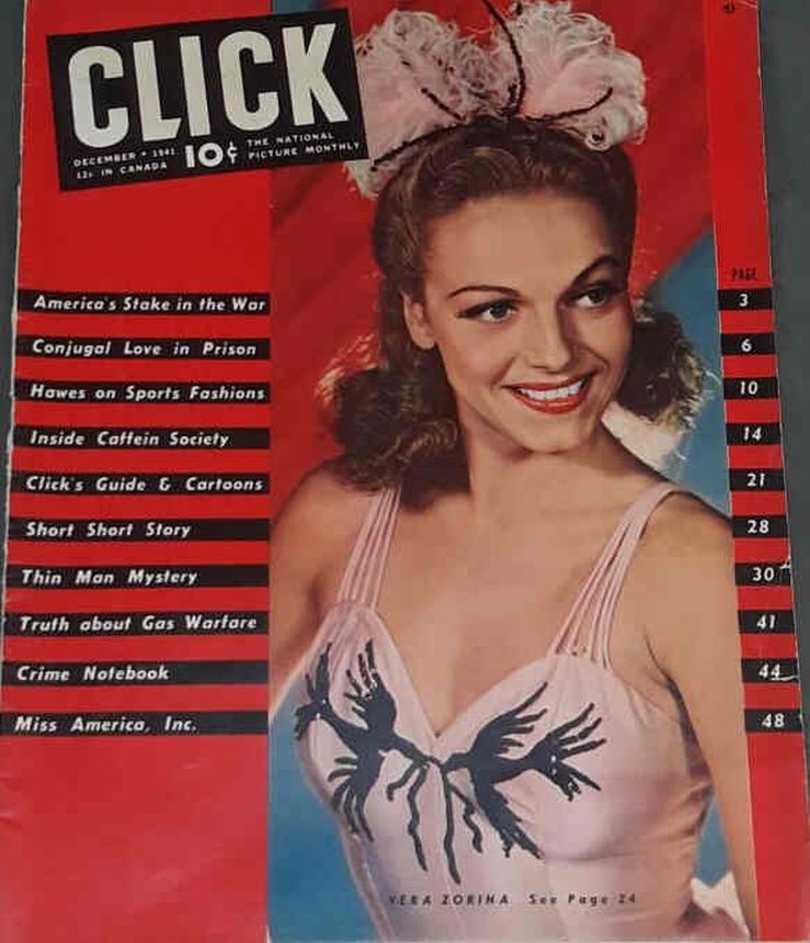 CLICK (USA) magazine side cover  December 1941