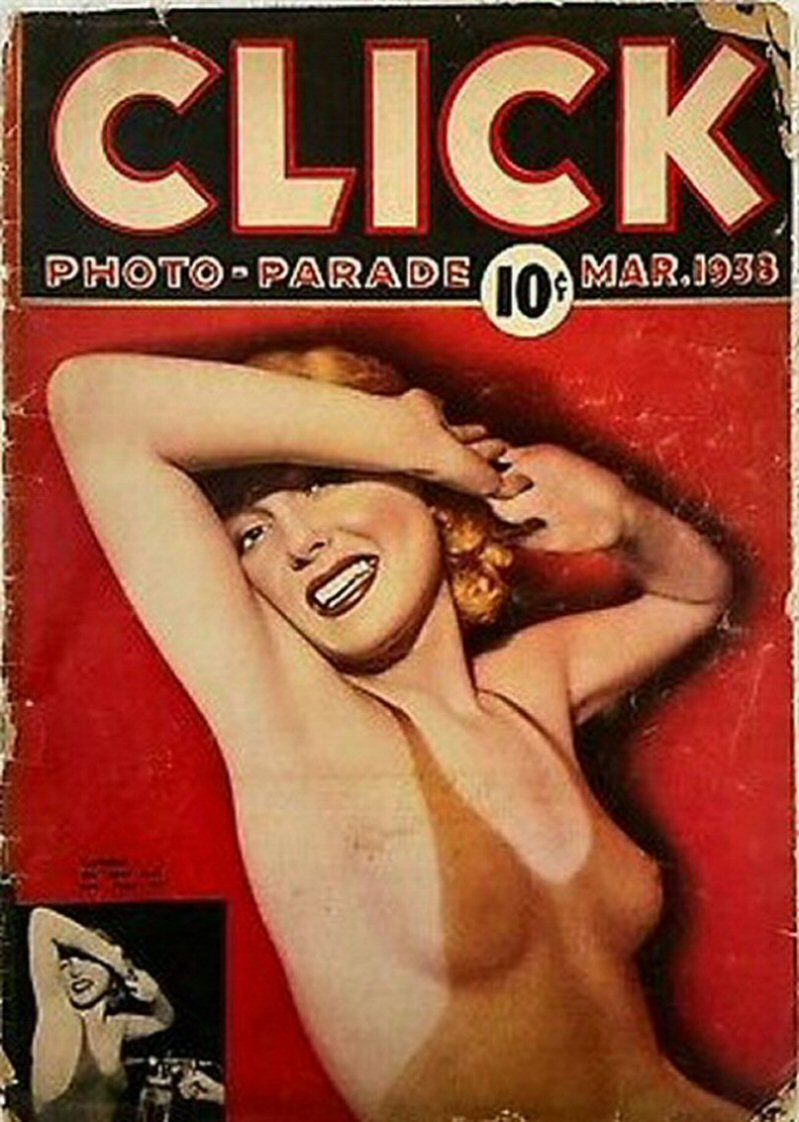 CLICK (USA) magazine side cover  March 1938