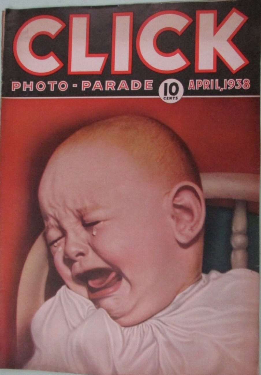 CLICK (USA) magazine side cover  Vol 1 No  3  April 1938