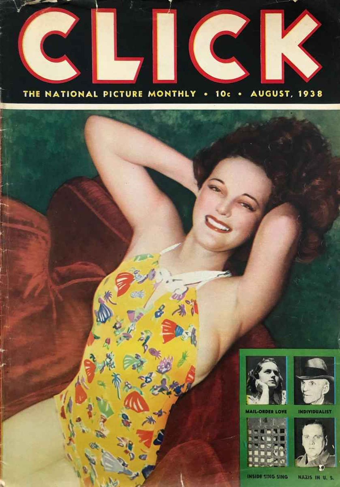 CLICK (USA) magazine side cover  August 1938