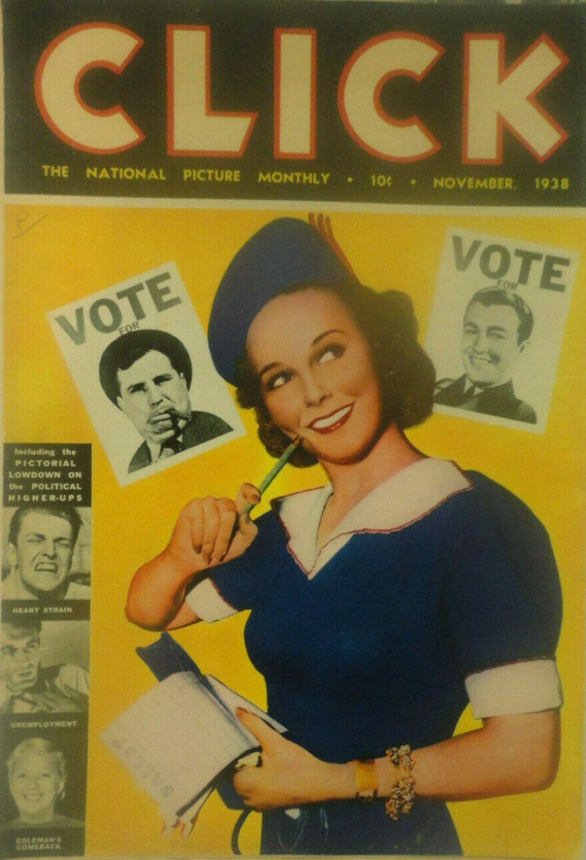 CLICK (USA) magazine side cover  Vol 1 No  10  November 1938