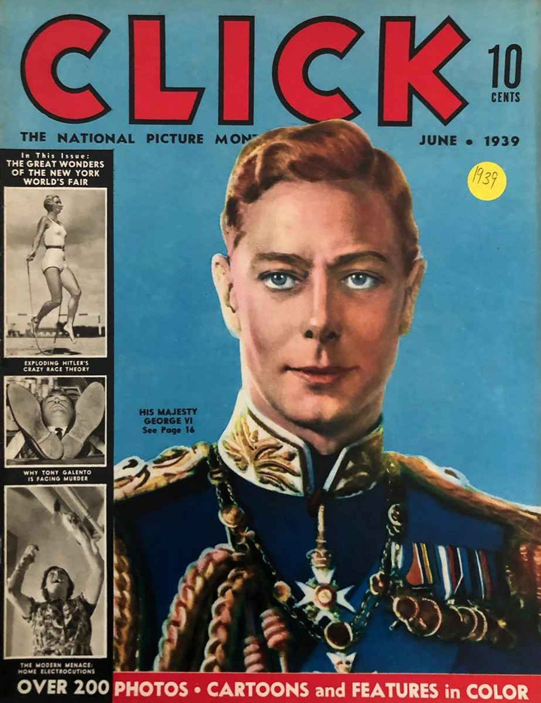 CLICK (USA) magazine side cover  June 1939