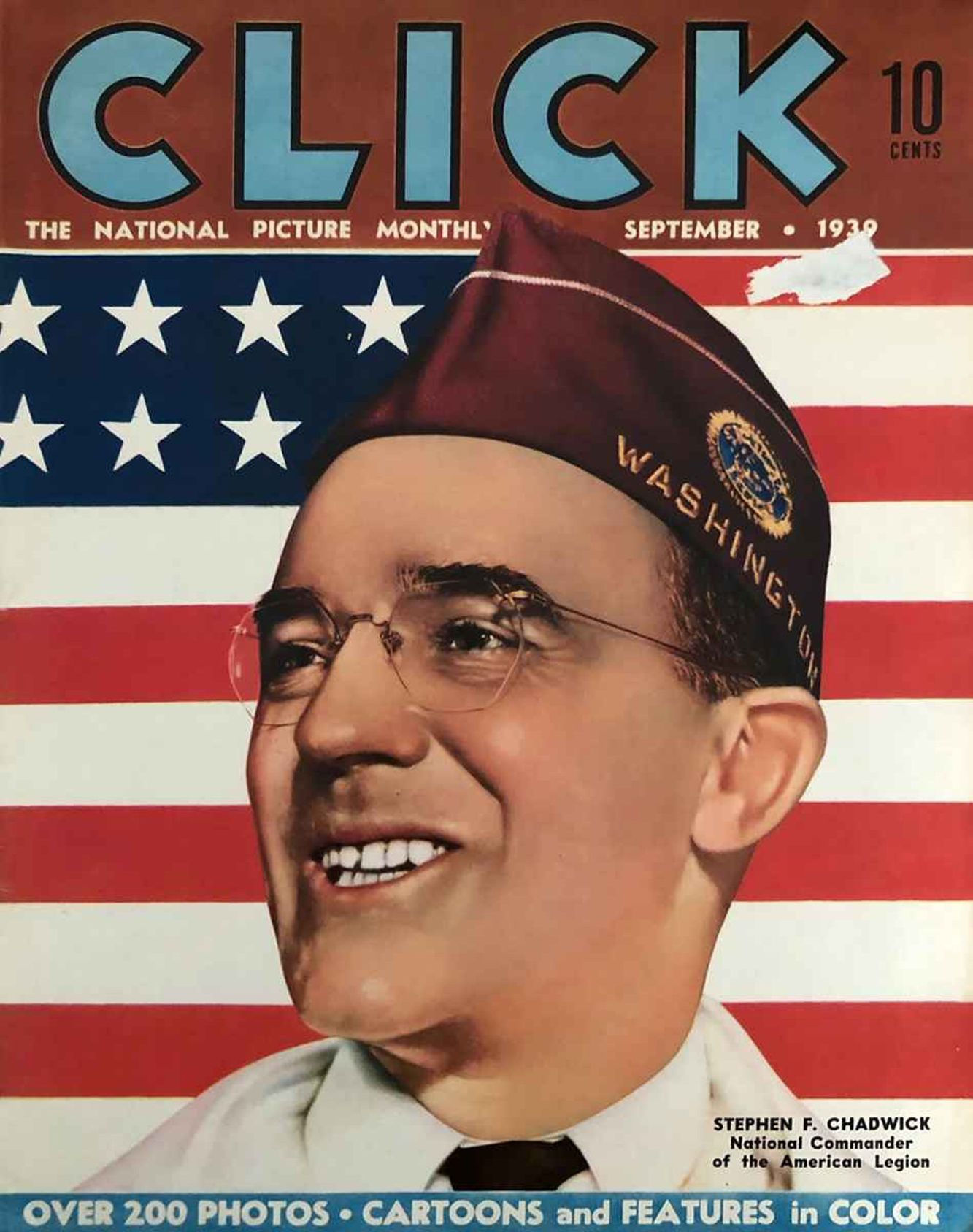 CLICK (USA) magazine side cover  September 1939