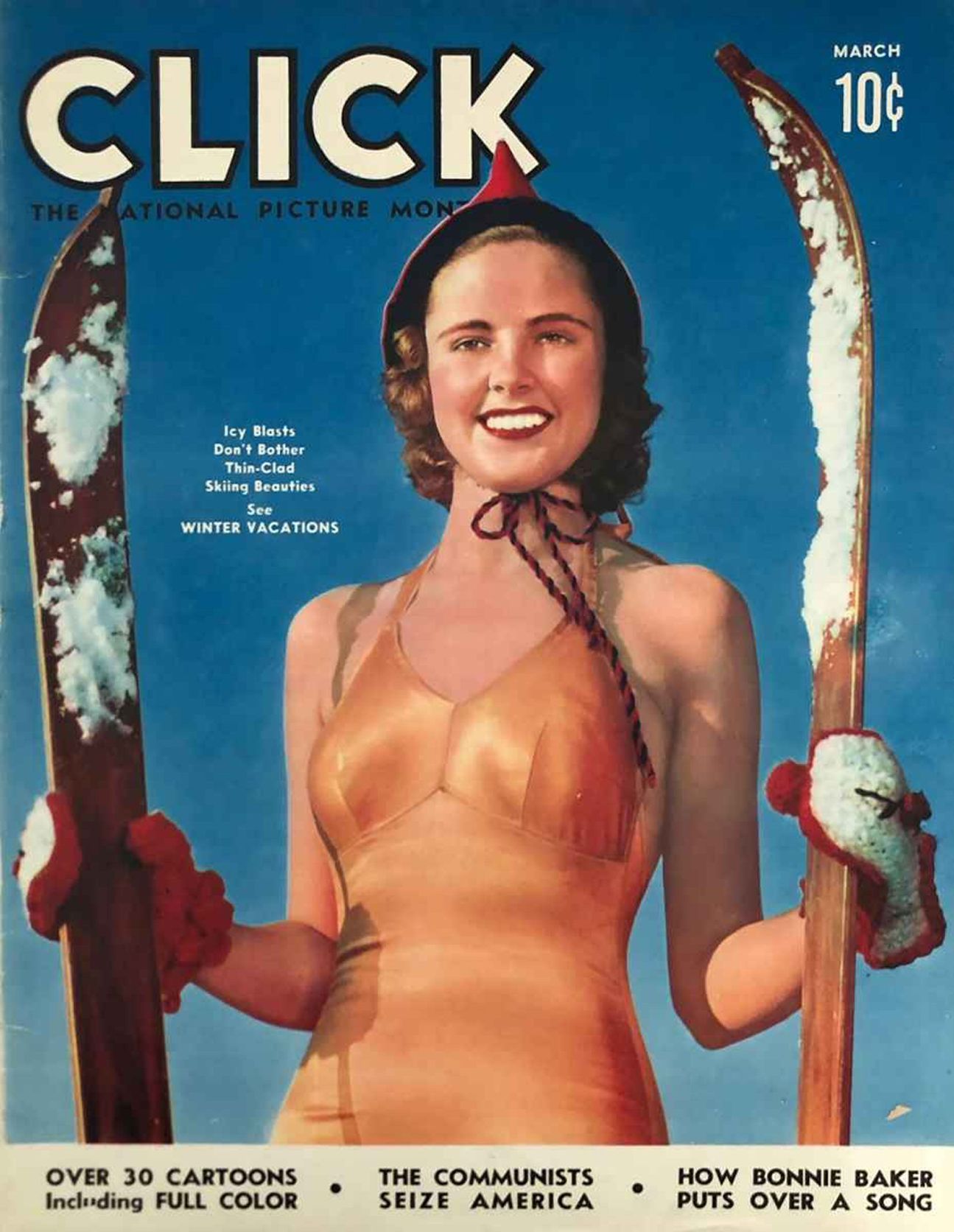 CLICK (USA) magazine side cover  March 1940