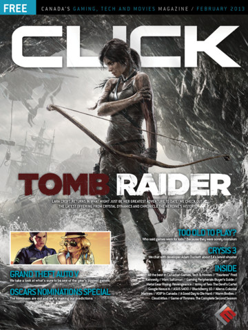 CLICK (Ca) magazine side cover February 2013