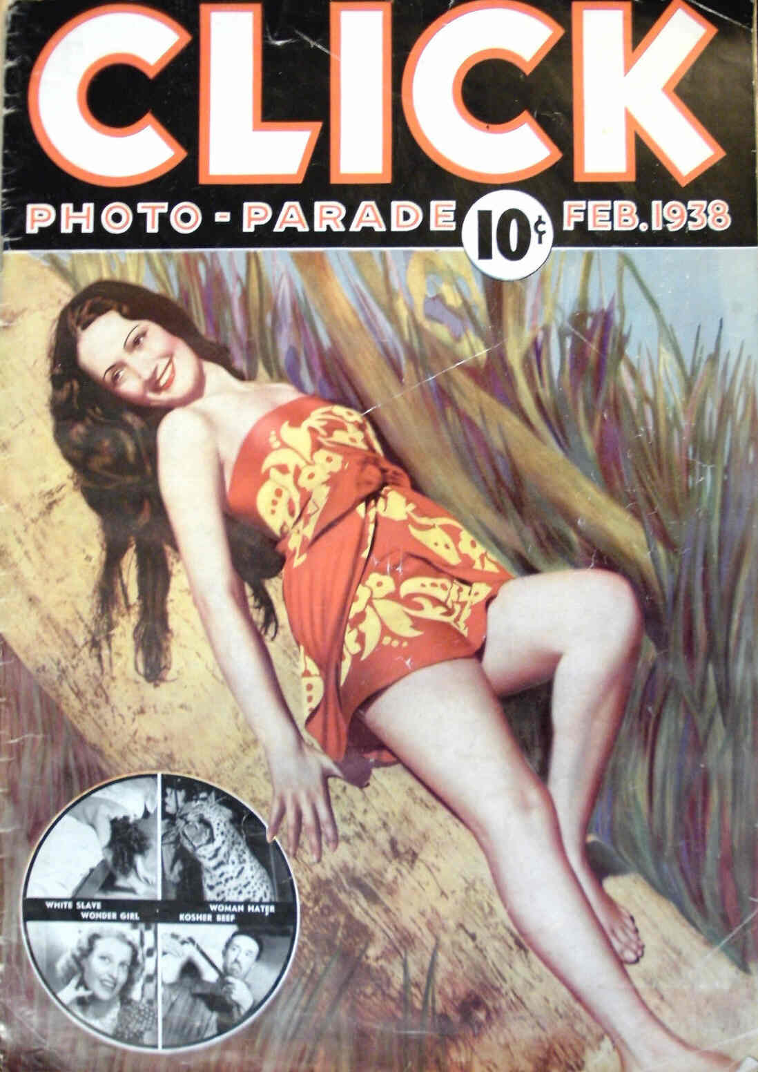 CLICK (USA) magazine side cover Issue 1 February 1938