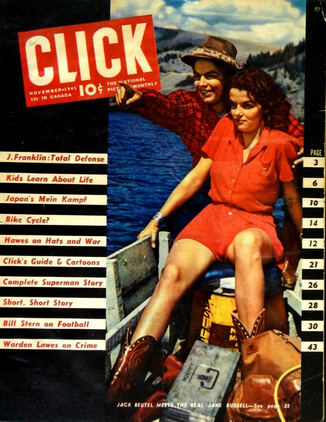 CLICK (USA) magazine side cover November 1941