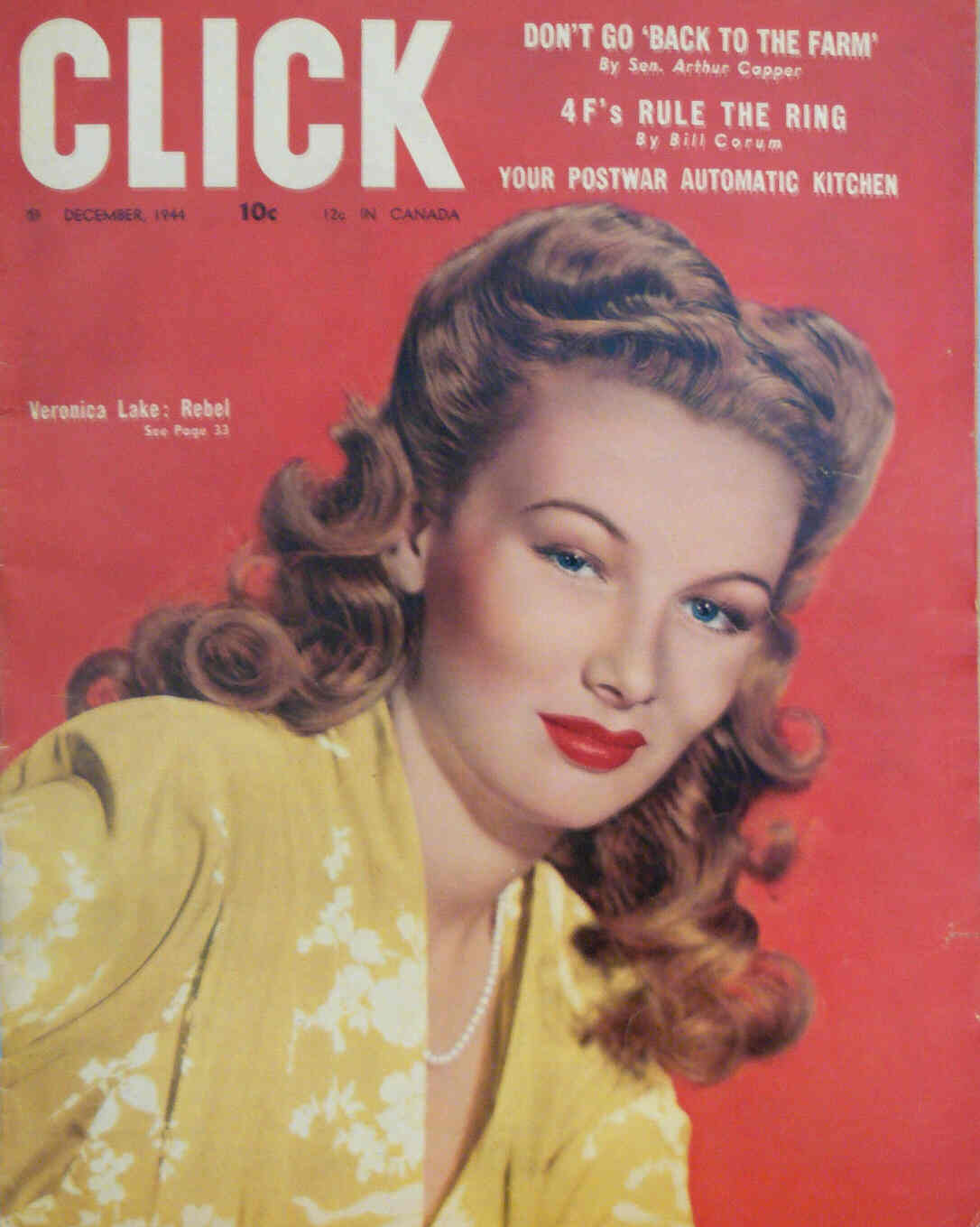 CLICK (USA) magazine side cover December 1944