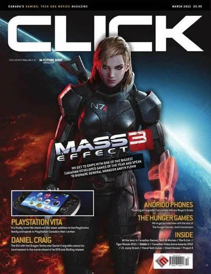 CLICK (Ca) magazine side cover  March 2012