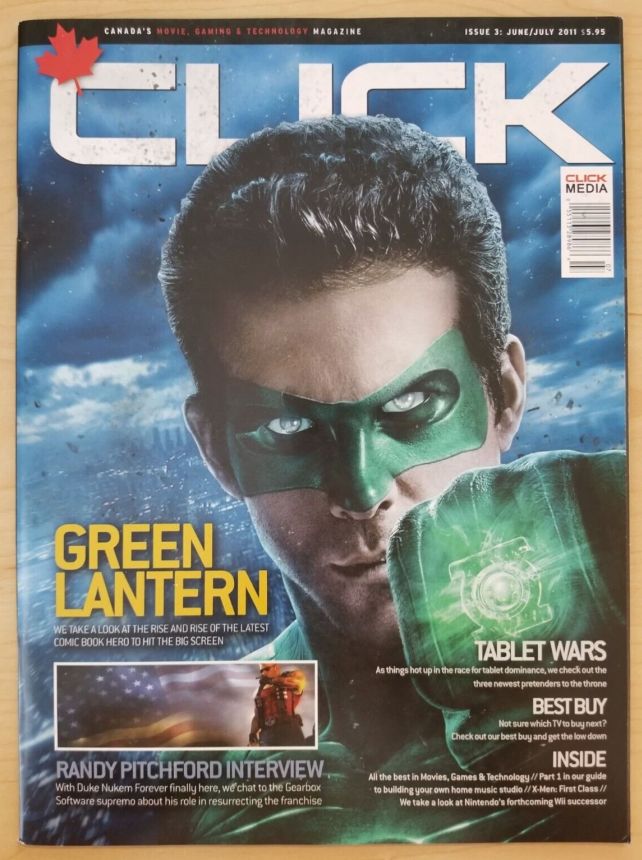 CLICK (Ca) magazine side cover Issue 3  June/July 2011