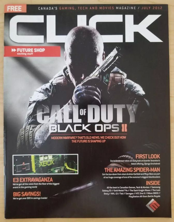 CLICK (Ca) magazine side cover  July 2012