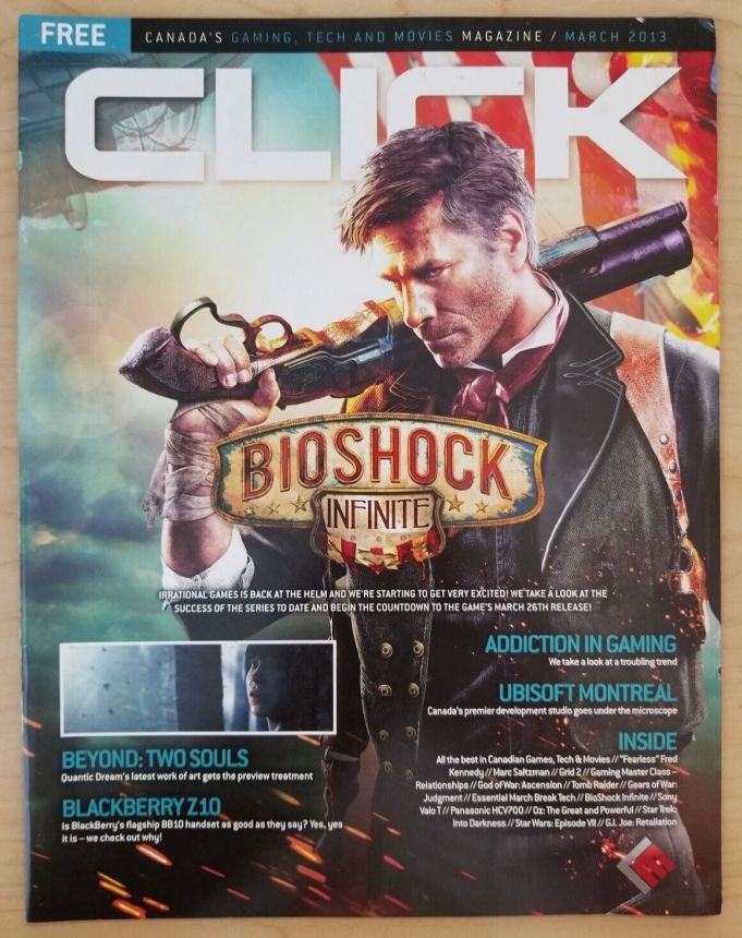 CLICK (Ca) magazine side cover  March 2013