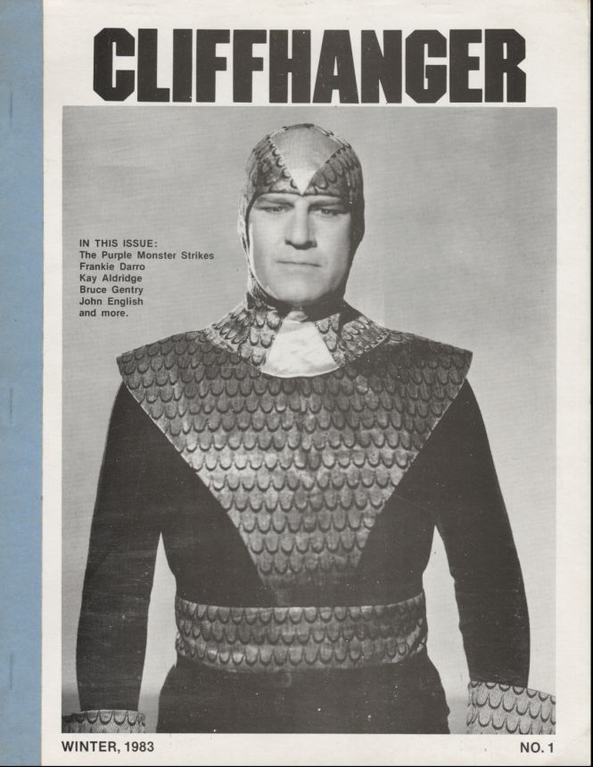 CLIFFHANGER magazine side cover Issue 1 Winter 1983