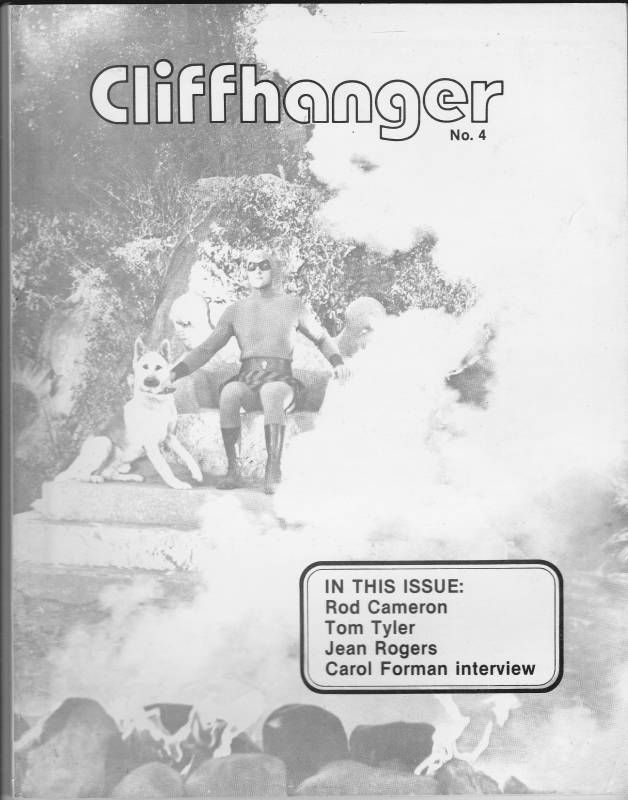 CLIFFHANGER magazine side cover Issue 4  1984