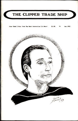 CLIPPER TRADE SHIP magazine side cover Issue 74 January 1992