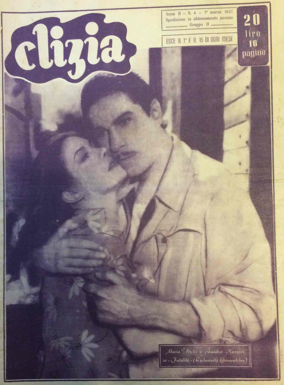 CLIZIA magazine side cover Issue 4 1 March 1947