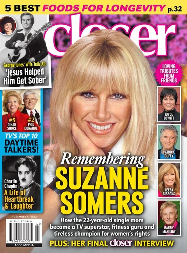 CLOSER WEEKLY magazine side cover 6 November 2023