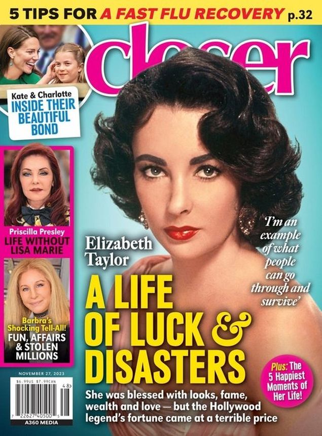 CLOSER WEEKLY magazine side cover 27 November 2023
