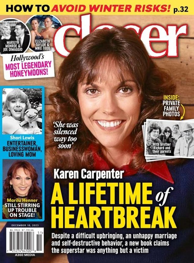 CLOSER WEEKLY magazine side cover 18 December 2023