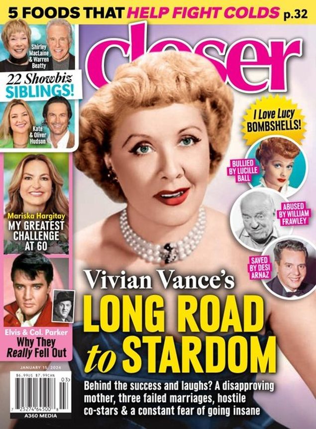 CLOSER WEEKLY magazine side cover 15 January 2024