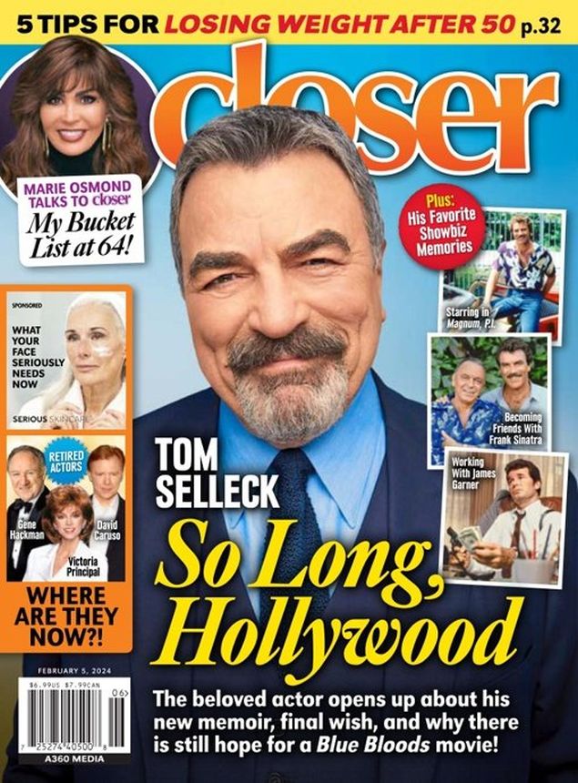 CLOSER WEEKLY magazine side cover 5 February 2024