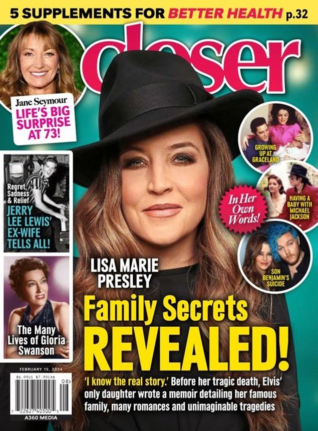 CLOSER WEEKLY magazine side cover 19 February 2024