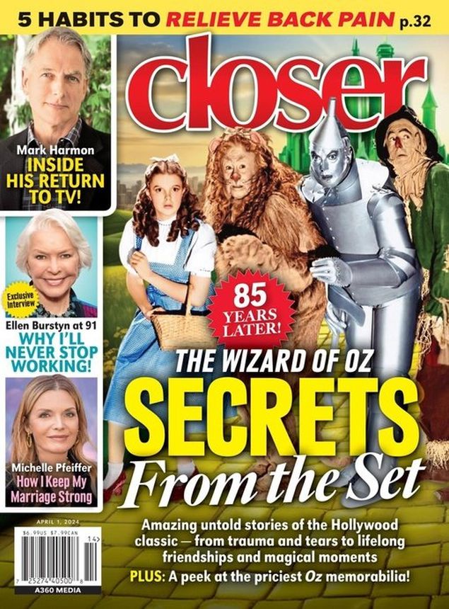 CLOSER WEEKLY magazine side cover 1 April 2024