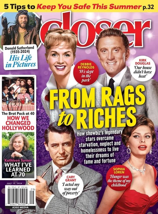 CLOSER WEEKLY magazine side cover 15 July 2024