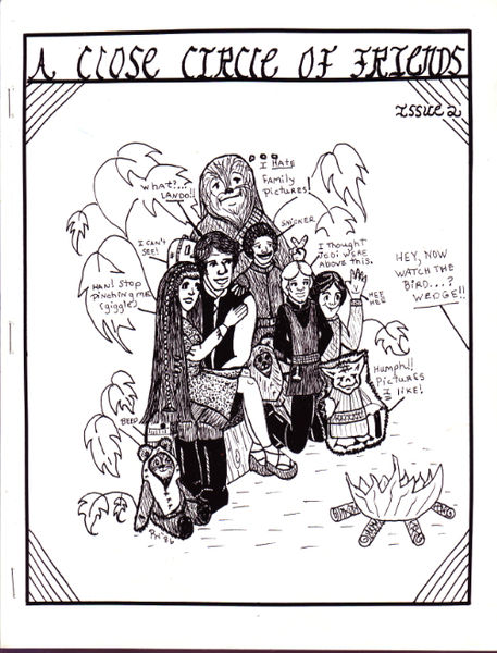 A CLOSE CIRCLE OF FRIENDS magazine side cover Issue 2 July 1986