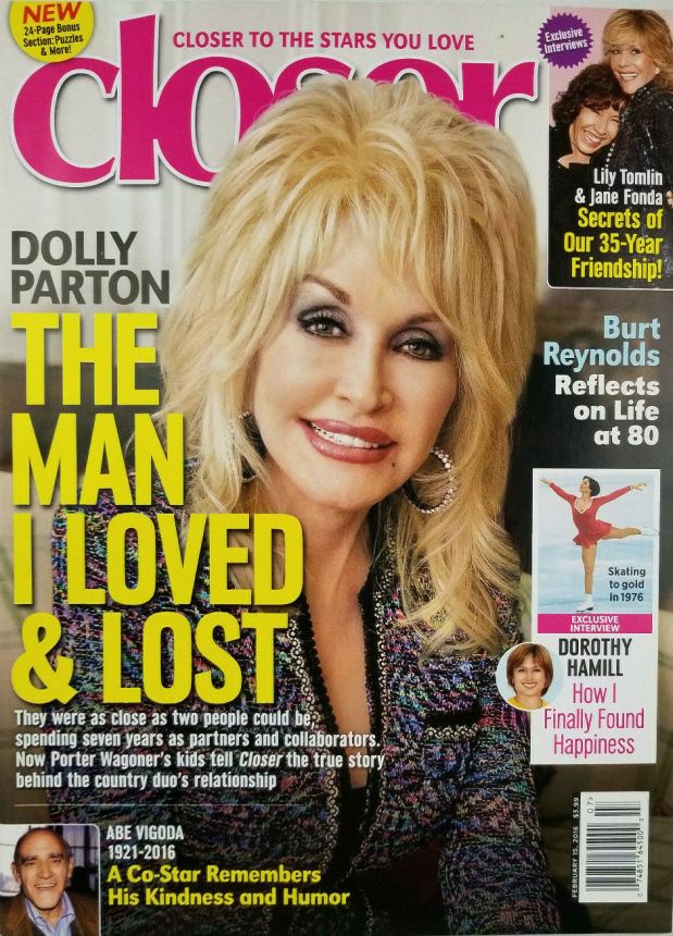 CLOSER WEEKLY magazine side cover 15 February 2016