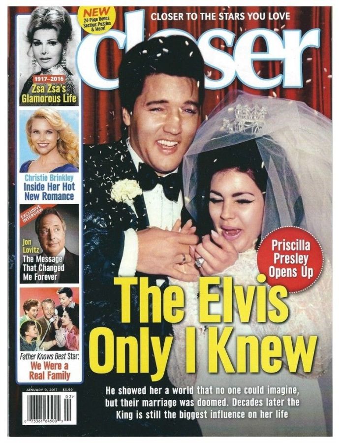 CLOSER WEEKLY magazine side cover 9 January 2017