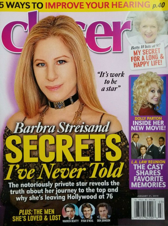 CLOSER WEEKLY magazine side cover 21 January 2019