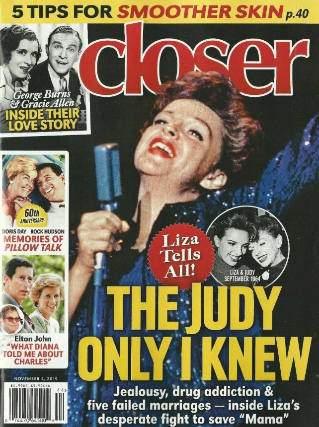 CLOSER WEEKLY magazine side cover 4 November 2019