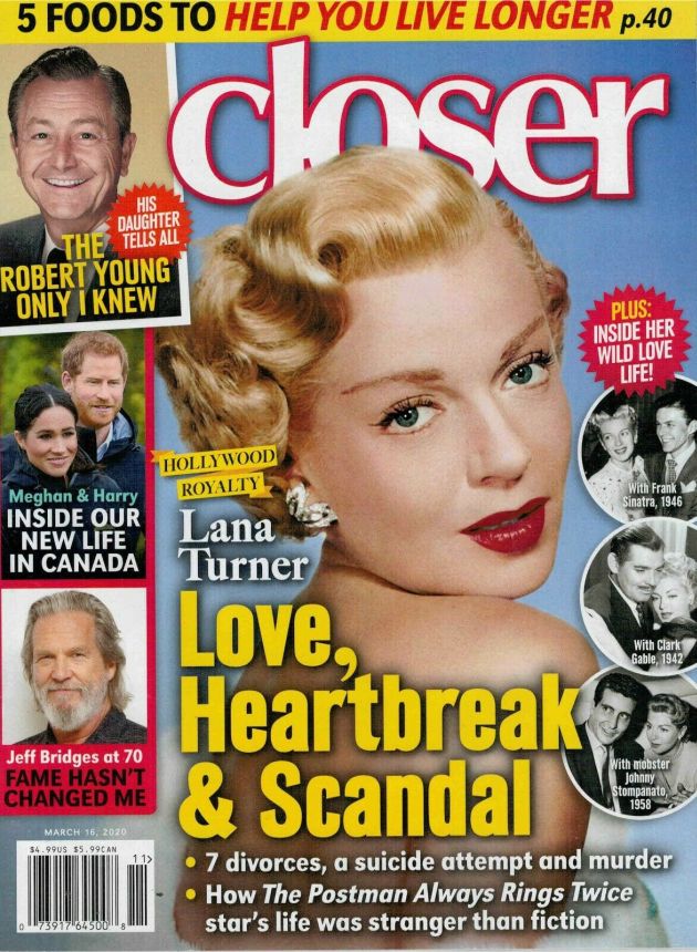 CLOSER WEEKLY magazine side cover 16 March 2020