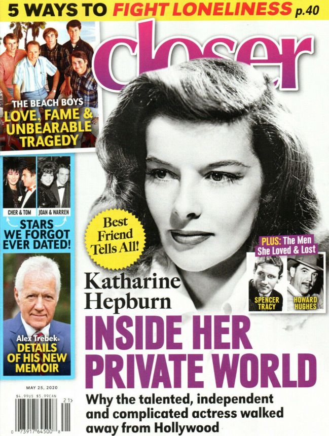 CLOSER WEEKLY magazine side cover 25 May 2020