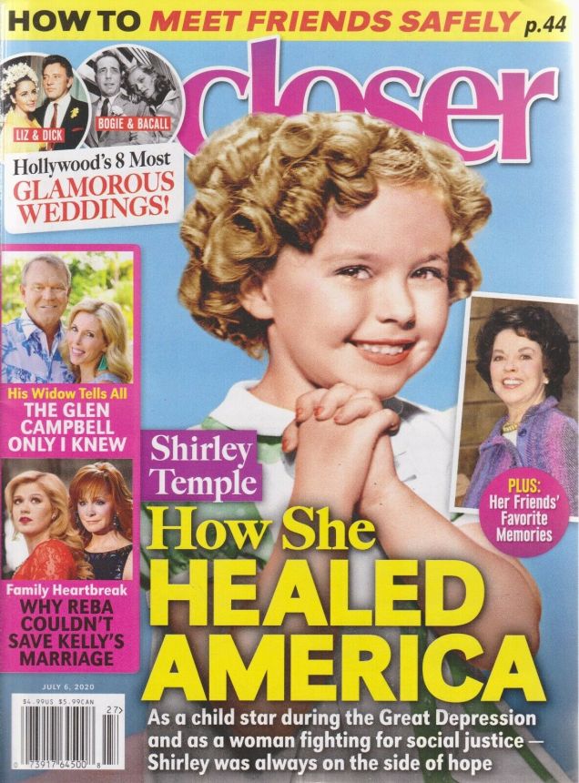 CLOSER WEEKLY magazine side cover 6 July 2020