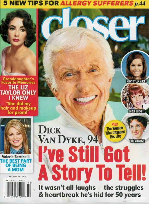 CLOSER WEEKLY magazine side cover 10 August 2020