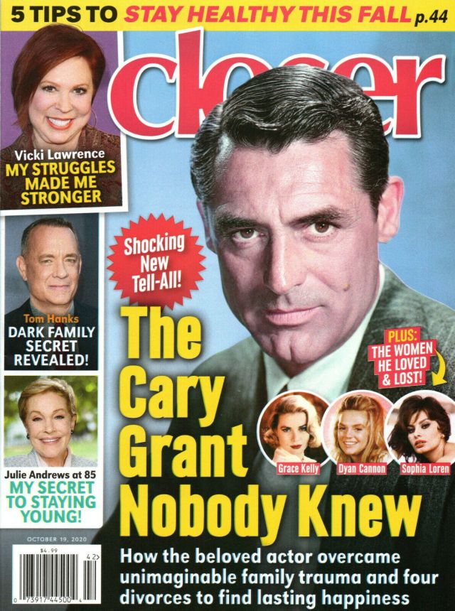 CLOSER WEEKLY magazine side cover 19 October 2020